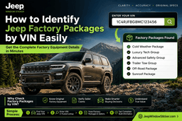 How to Identify Jeep Factory Packages by VIN