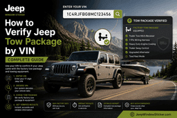 How to Verify Jeep Tow Package by VIN